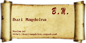 Buzi Magdolna névjegykártya